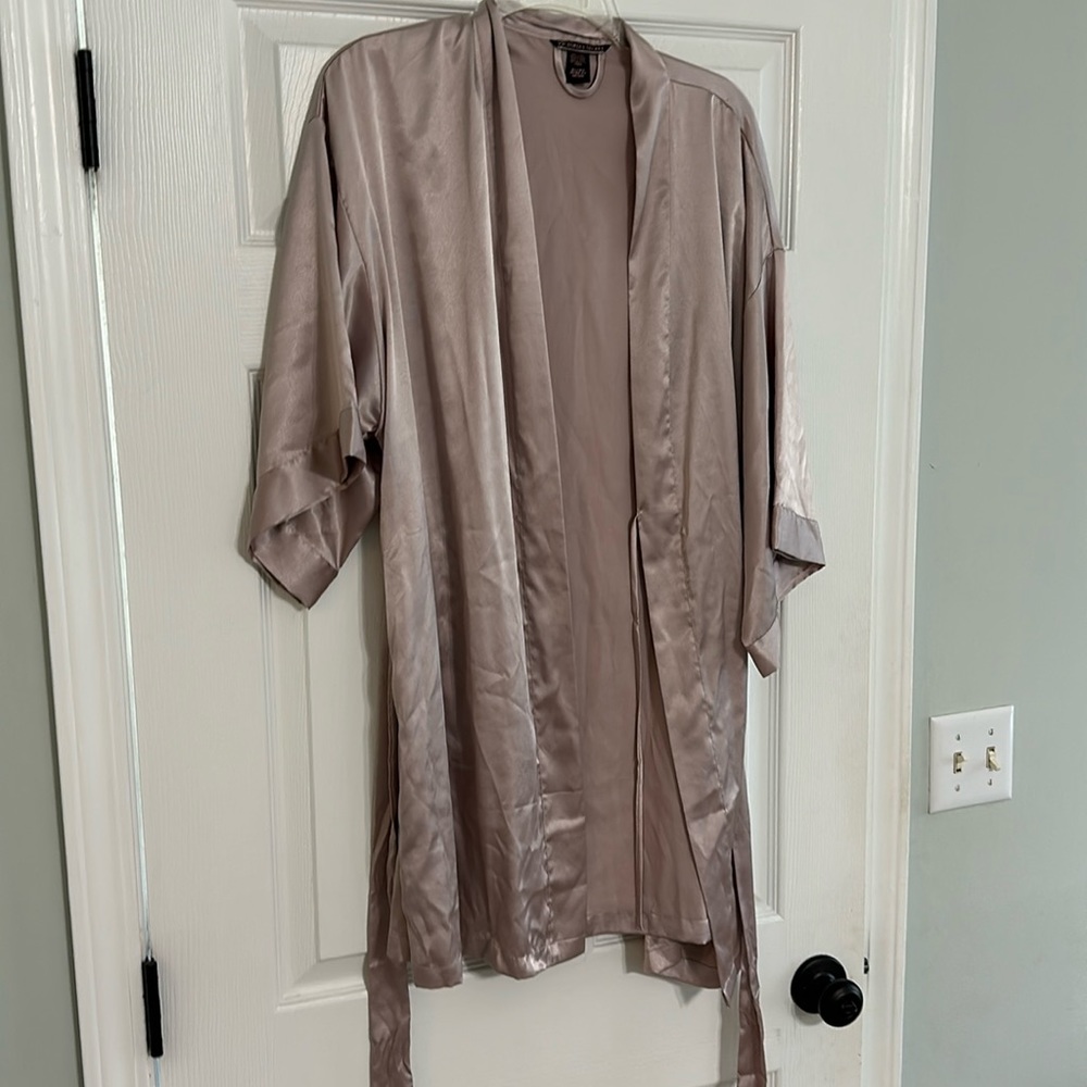 VS lavender silk robe